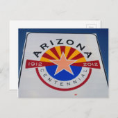 Arizona Centennial Sign Briefkaart (Voorkant / Achterkant)