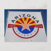 Arizona Centennial Sign Briefkaart (Voorkant)
