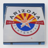 Arizona Centennial Sign Wall klok (Voorkant)