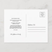 Arizona Chalkboard Moving Announcement Briefkaart (Achterkant)