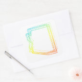 arizona chill blur vierkante sticker (Envelop)