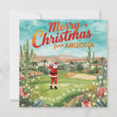 Arizona Christmas in Desert Greeting card (Voorkant)
