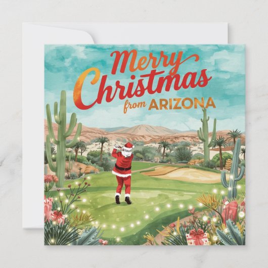 Arizona Christmas in Desert Greeting card (Voorkant)