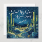 Arizona Christmas in Desert Greeting card (Voorkant / Achterkant)