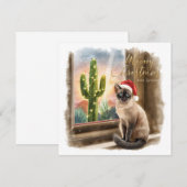 Arizona Christmas in Desert Greeting card (Voorkant / Achterkant)