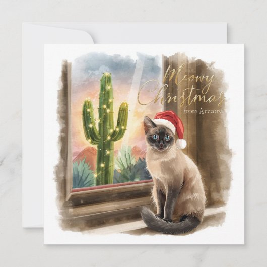 Arizona Christmas in Desert Greeting card (Voorkant)