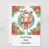 Arizona Christmas themed Pool Party Kaart (Voorkant)