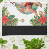 Arizona Christmas themed with Santa Pool party  Theedoek (Gevouwen)