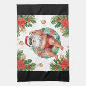 Arizona Christmas themed with Santa Pool party  Theedoek (Verticaal)