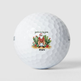 Arizona Christmas with Santa Claus on golf ball  Golfballen