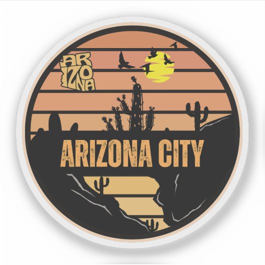 Arizona City, Arizona Sticker (Voorkant)