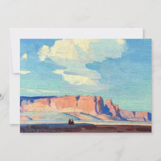 Arizona Clouds van Edgar Payne Bedankkaart (Voorkant)