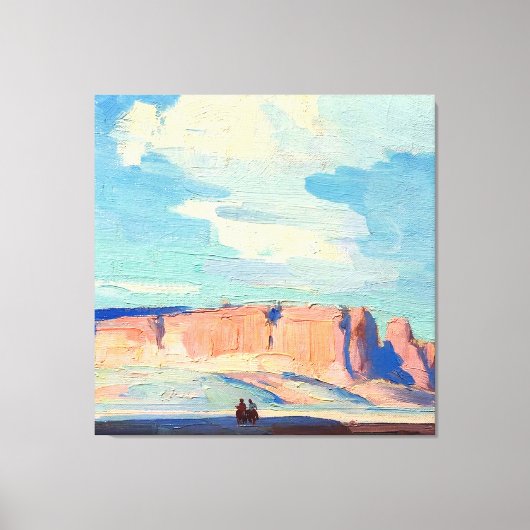 Arizona Clouds van Edgar Payne Canvas Afdruk (Voorkant)