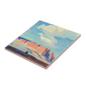 Arizona Clouds van Edgar Payne Tegeltje (Zijkant)