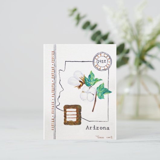 Arizona Cotton Briefkaart (Staand voorkant)