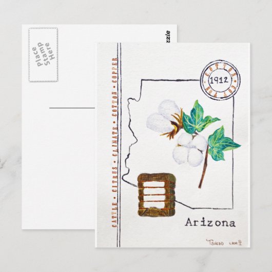 Arizona Cotton Briefkaart (Voorkant / Achterkant)