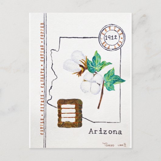 Arizona Cotton Briefkaart (Voorkant)
