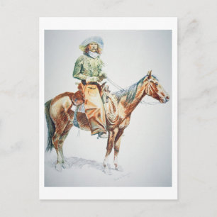 Arizona Cowboy, 1901 (papier voor wasbakkerij) Briefkaart