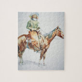 Arizona Cowboy, 1901 (papier voor wasbakkerij) Legpuzzel (Verticaal)