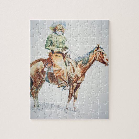 Arizona Cowboy, 1901 (papier voor wasbakkerij) Legpuzzel (Verticaal)