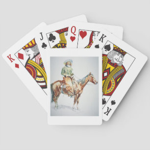 Arizona Cowboy, 1901 (papier voor wasbakkerij) Pokerkaarten