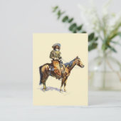 Arizona Cowboy  1907 Frederic Remington Briefkaart (Staand voorkant)