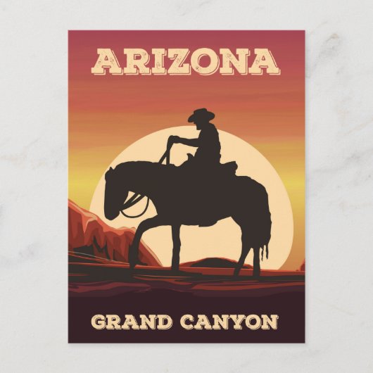Arizona Cowboy Briefkaart (Voorkant)