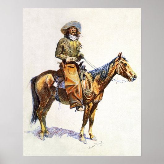 Arizona Cowboy Remington Print (Voorkant)