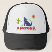 Arizona Coyote Howl Trucker Pet (Voorkant)