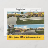 Arizona, Curve Inn Motel Briefkaart (Voorkant / Achterkant)