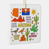 Arizona Custom Family Trip Christmas Keramisch Ornament (Rechts)