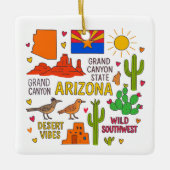 Arizona Custom Family Trip Christmas Keramisch Ornament (Voorkant)