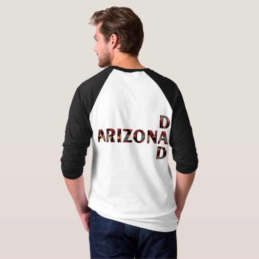 Arizona Dad | Ombre Pattern Vaderdag T-shirt (Achterkant volledig)