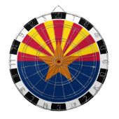 Arizona Dartboard USA & Arizona Flag/game board Dartbord (Voorkant)