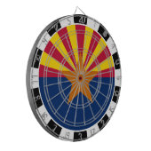 Arizona Dartboard USA & Arizona Flag/game board Dartbord (Voorkant Links)