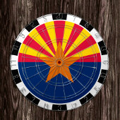 Arizona Dartboard USA & Arizona Flag/game board Dartbord