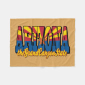 Arizona de Grand Canyon-staat Fleece Deken (Voorkant (Horizontaal))