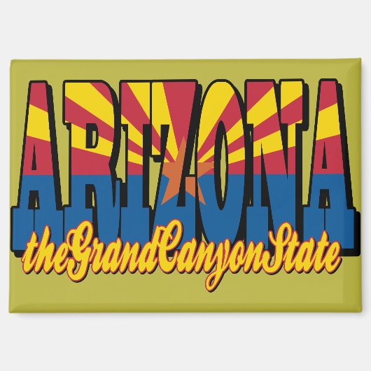 Arizona de Grand Canyon-staat Magneet (Voorkant)