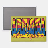 Arizona de Grand Canyon-staat Magneet (Voorkant / Achterkant)