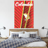 Arizona de kopere staat vintage reisposter canvas afdruk (Insitu (Slaapkamer))