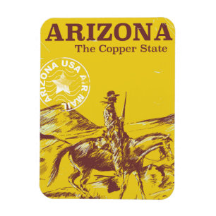 Arizona de kopere staat vintage reisposter magneet