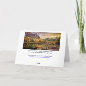 Arizona De Sonoran-woestijnberg Digitale Kunst Kaart (Achterkant)