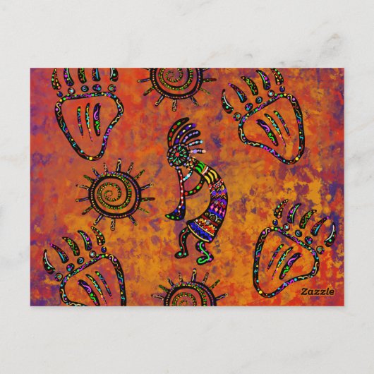 Arizona Desert Art Briefkaart (Achterkant)