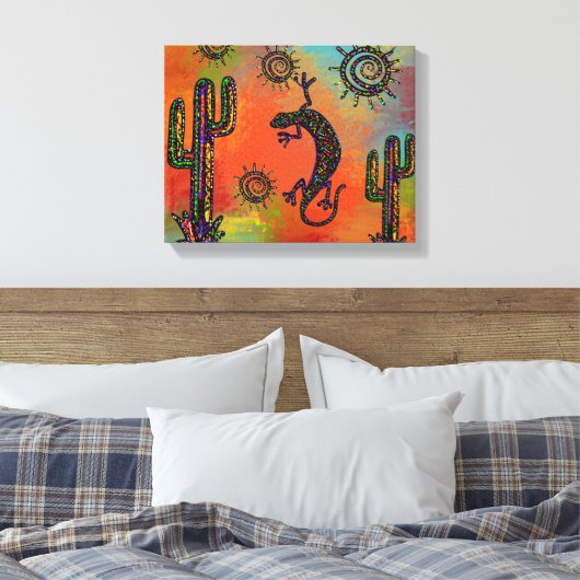 Arizona Desert Art Canvas Afdruk (Insitu (Slaapkamer))