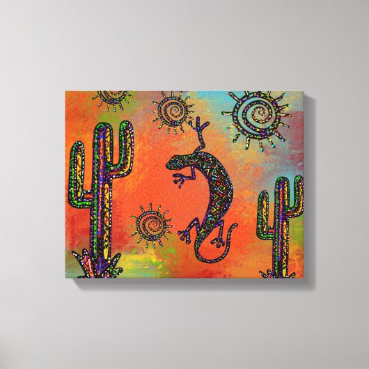 Arizona Desert Art Canvas Afdruk (Voorkant)