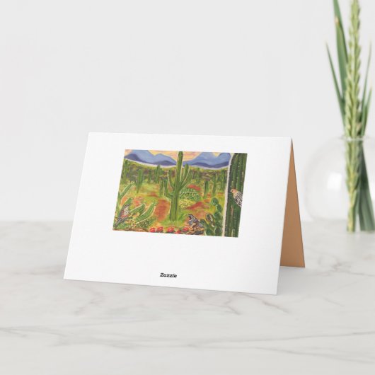 Arizona Desert Art Kaart (Achterkant)