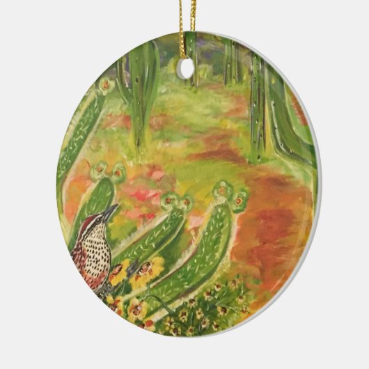 Arizona Desert Art Keramisch Ornament (Links)