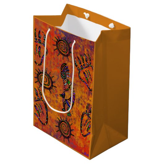 Arizona Desert Art Medium Cadeauzakje (Voorkant Gekanteld)