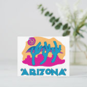 Arizona Desert Blue Briefkaart (Staand voorkant)