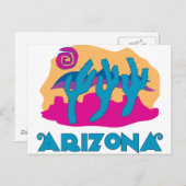 Arizona Desert Blue Briefkaart (Voorkant / Achterkant)